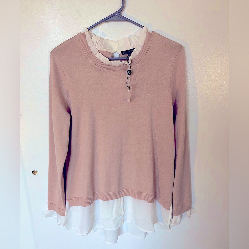 Adrianna Papell (Macy’s) two in one 2 in 1 top